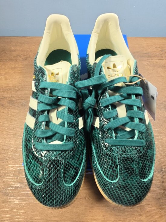 adidas Samba OG JR8848 Green Snake Print Low Top Sneakers US 9.5 In Stock
